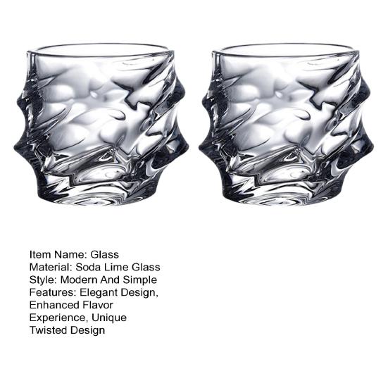 1/2/4 шт. стеклянные стаканы для виски, тяжелые барные стаканы с толстым дном, стаканы для бурбона из искусственного хрусталя, витые стеклянные стаканы для виски, посуда для покера