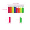 Creative Arrow Shaped Page Marker Colorful Index Tabs Fluorescent Sticky Notes Writable Labels 20 Sheets Pad for Home
