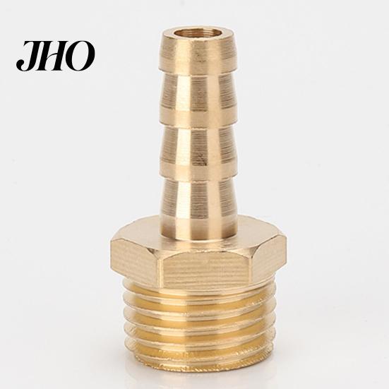 Threaded Hose Barb Fittings Brass Adapter Connector High Strength Barbed Adapters Rustproof Corrosion Resistant Male Accessories Leak Prevention