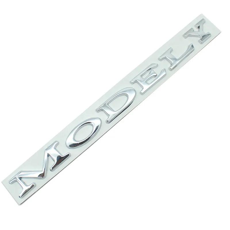 ICTB3 Model Y Logo Sticker for Tesla ModelY Creative Letter Stickers Tail Trunk 3D Zinc Alloy Emblem Badge Styling Car Modification