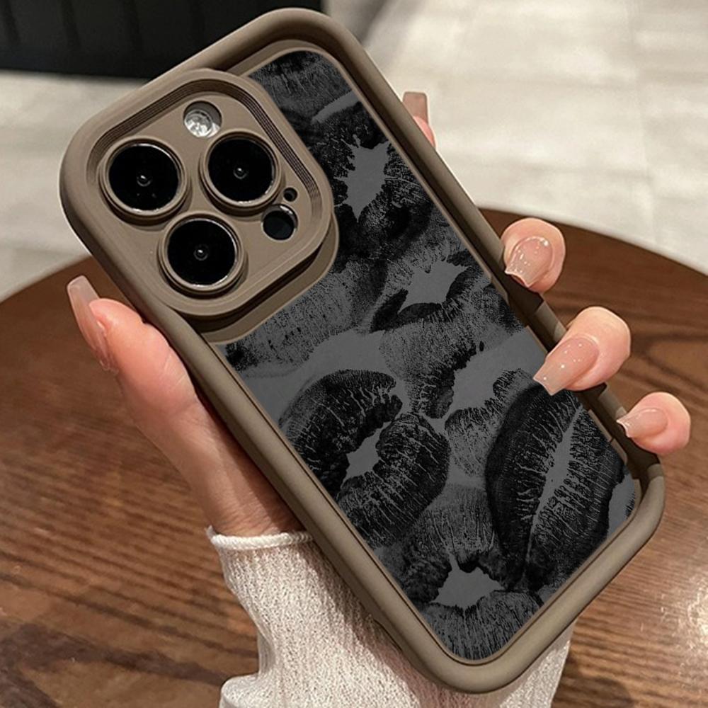 LZ22 Lips Kiss Digital Design силиконовый чехол для телефона Xiaomi 11 Lite 5G 14T Redmi 14C 13C A3 Note 12 11 9 10 13 Pro Plus противоударный задний чехол