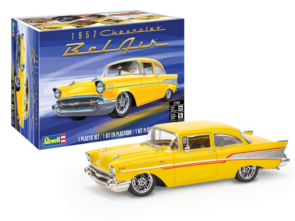 German Revell American Revell 57 Chevy Bel Air Plastic Model 14551 (Revell) 1/25
