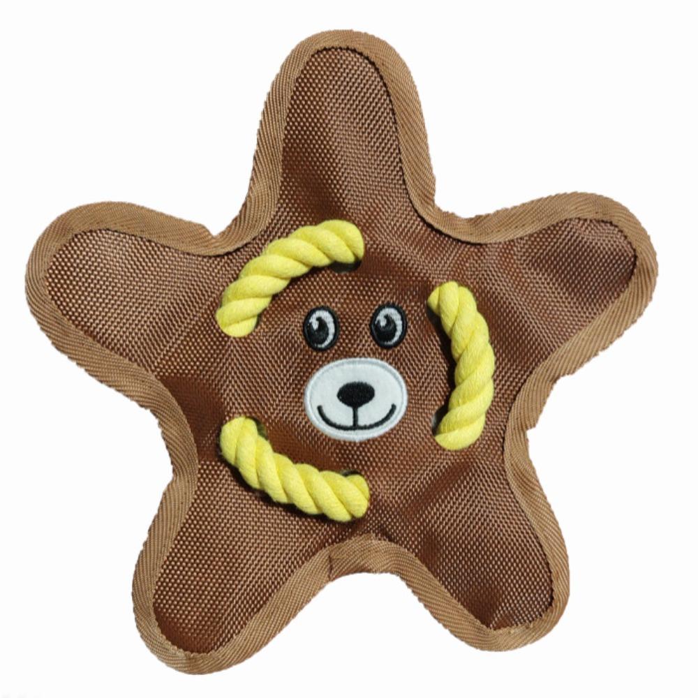 Bite Resistant Interactive Dog Throw Toy Squeak Sound Pet Teeth Cleaning Toy Puppies Use