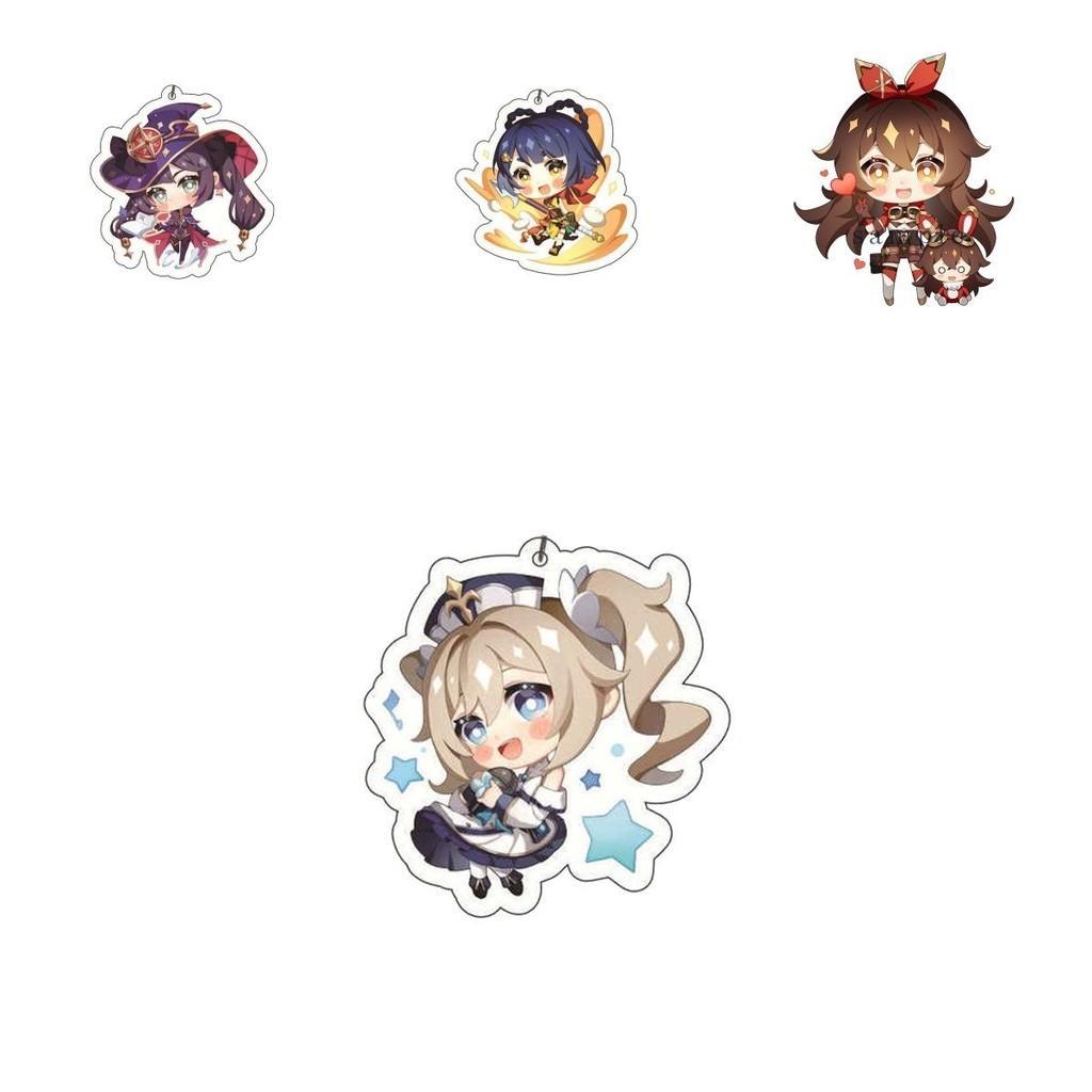 Оригинальный чехол для игрового персонажа Genshin Impact Акриловый милый брелок-шарм для фанатов