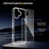 For iPhone 17 Case Anti-Scratch TPU + Acrylic Clear Back Phone Cover