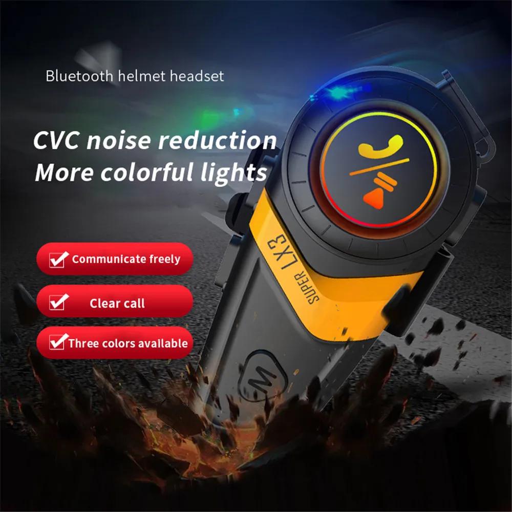 1/2x LX3 Bluetooth Intercom Мотоциклетный шлем Bluetooth гарнитура 2 Мотоциклетный Intercomunicador Moto Interphone Гарнитура Беспроводная BT5.0