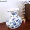 Creative Lucky Bag Ceramic Vase Home Decoration Accessories Living Room Tabletop Decorations Flower Arrangement Device