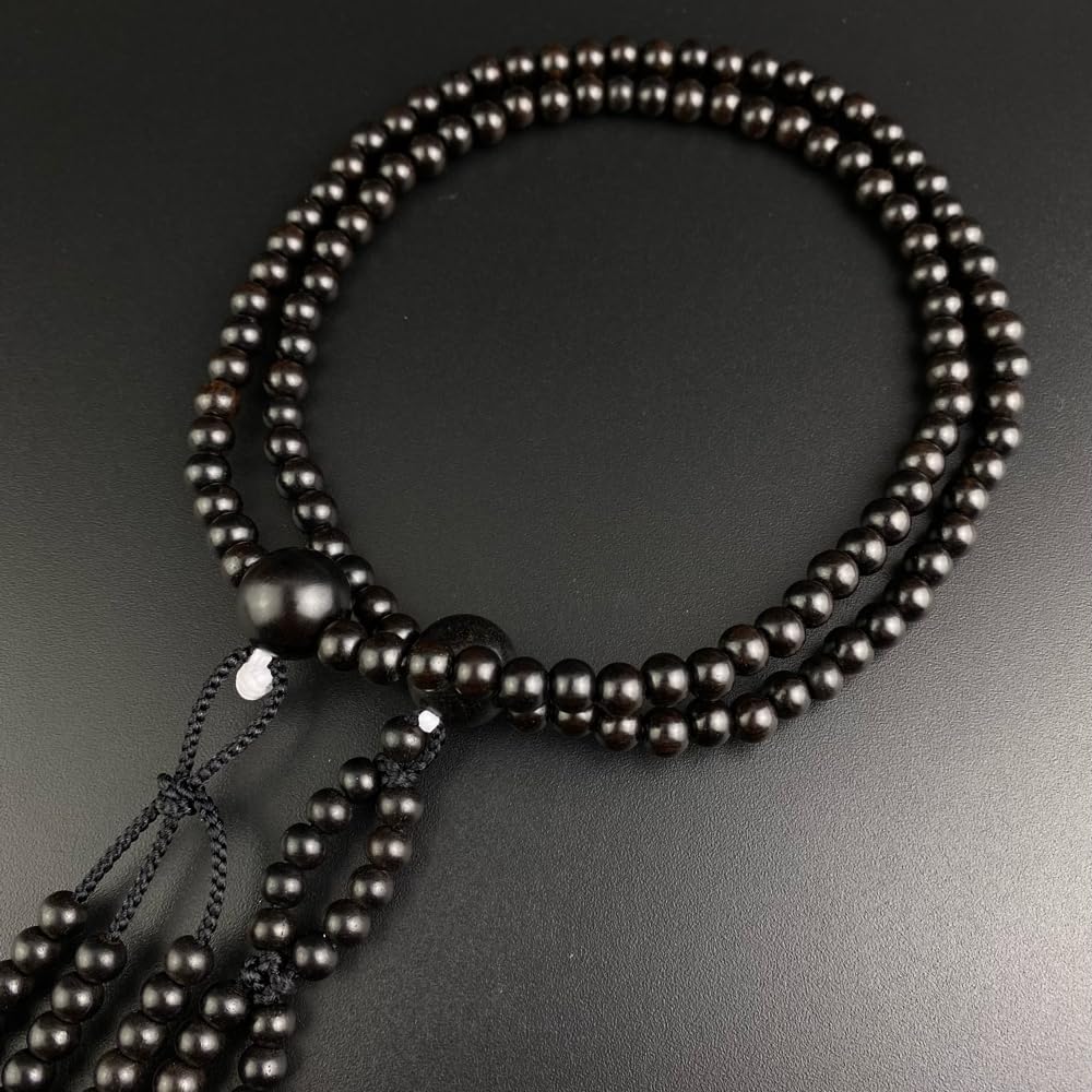 ЗАМЕЧАТЕЛЬНЫЕ ЧЕТКИ ЛОТОСА для мужчин и женщин секты Нитирэн Шаку 2 Шаку 0 8 Размеры Аутентичные Молитвенные Четки Эбеновые Двойные Молитвенные Четки 108 Бусин