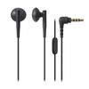Audio Technica BK Earphones Wired with Microphone Black ATH-C200IS Semi-open
