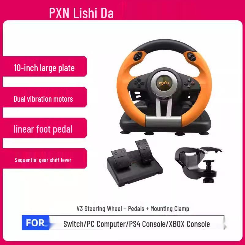 Игровой руль V3Pro 8PXN для гоночного симулятора Mario Kart 8 (переключатель)