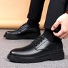 HyPLOVER кожаные туфли мужские кожаные зимние флисовые кожаные туфли мужские деловые черные британские повседневные свадебные туфли для жениха