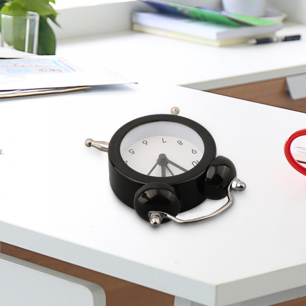 Будильник классический двойной звонок стеклянная линза металлический основной корпус