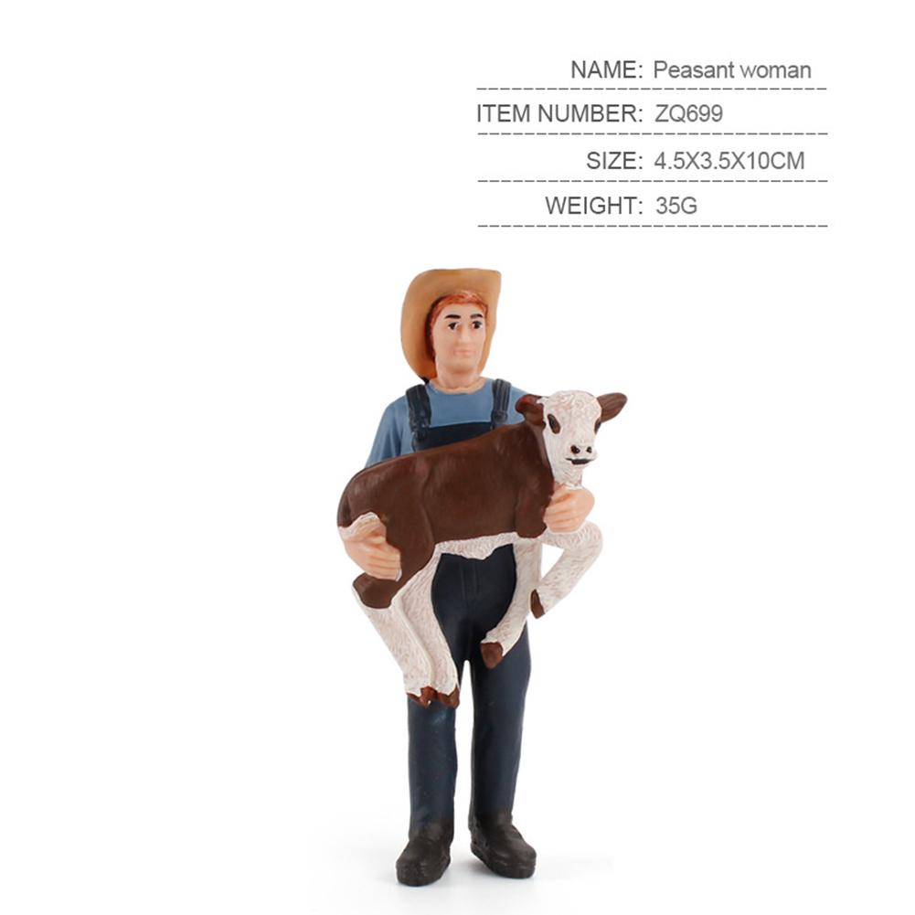 Имитация Молочной Коровы Фигурки Реалистичные Милые Модели Сельскохозяйственных Животных Украшения Для Детской Коллекции