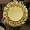 Винтажные тарелки Элегантные обеденные тарелки Барокко Викторианский тисненый дизайн Поднос для свадебной вечеринки