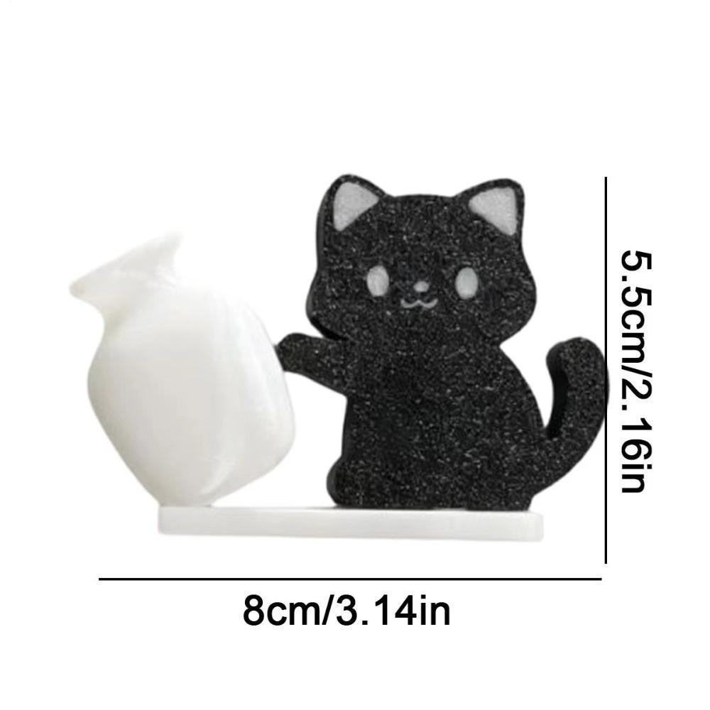 Magnetic Cat Hair Storage Memorial Box Acrylic Cat Refrigerator Sticker  for Home Decoration
