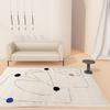 Толстый моющийся ковер для гостиной Современное простое украшение гостиной Полосатый ковер Большие ковры для спальни Дома Плюшевый коврик для пола