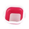 Collapsible Paint Brush Washer Professional Thickened Bottom Silicone Paint Brush Bucket for Beginners with Scrubbing Board