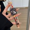 Роскошный ремешок для Apple Watch Ultra Ремешок 49 45 44 38 40 41 42 46 мм Женский браслет для iWatch S10 9 8 7 6 5 4 iwatch Correas