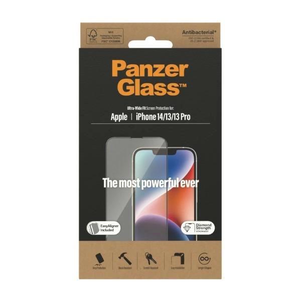 Tempered Glass Panzerglass Ultra-Wide Fit Antibacterial With Positioner For Iphone 14 / 13 Pro / 13