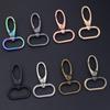 5pcs Oval Ring Lobster Clasp Claw Push Gate Trigger Clasps Swivel Snap Hooks for Leather Craft Straps Lanyard Ribbons