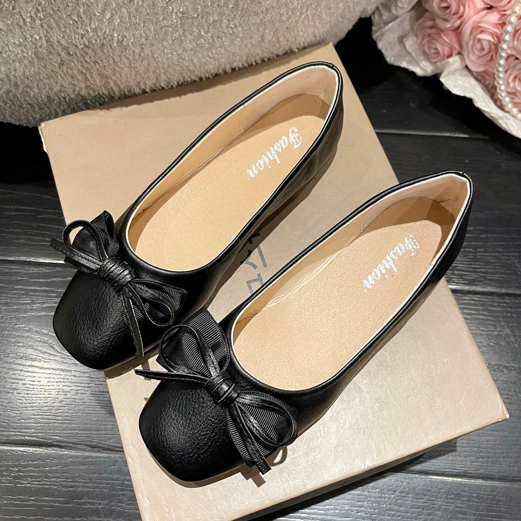 Женская повседневная обувь на мягкой подошве, повседневная обувь с легким бантом и мелкой посадкой