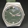 АВТОМАТИЧЕСКИЕ ВИНТАЖНЫЕ ЧАСЫ SEIKO 5 ЯПОНИЯ 6309A МУЖСКИЕ ЧАСЫ С ЦИФЕРБЛАТОМ ЗЕЛЕНОГО ЦВЕТА a701226-5 R206a-a701226