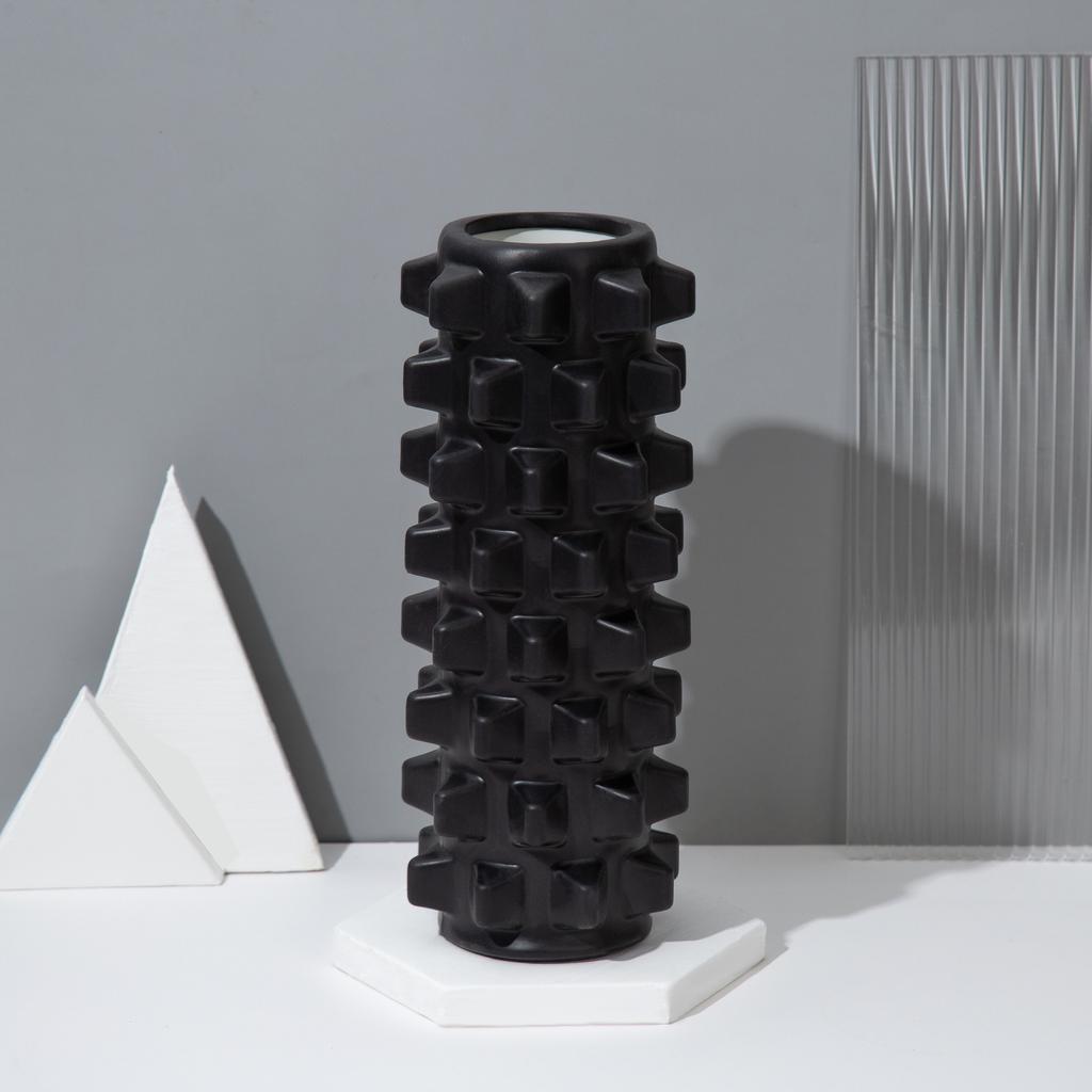 Connors Solid Foam Shaft Muscle Relaxation Skinny Leg Roller Massage Yoga Column Auxiliary Tools Supplies Equipment.