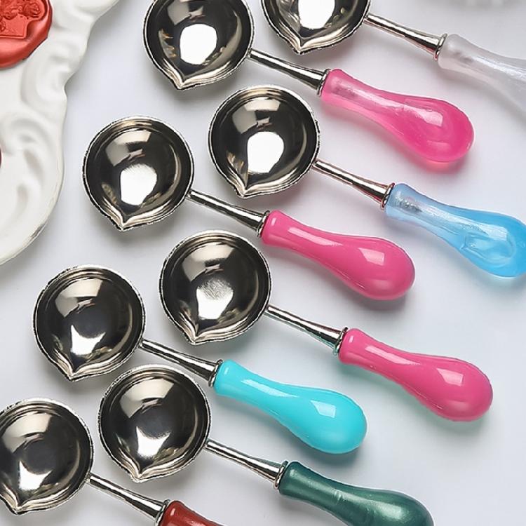 10 шт./набор Ложка для плавления воска для опечатывания Ложка для восковой печати Ложка для плавления штампа для восковой печати Конверт