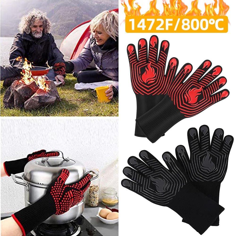 Oven Baking Cooking Heat Insulation Glove Fireproof High Temperature Resistance BBQ Gloves