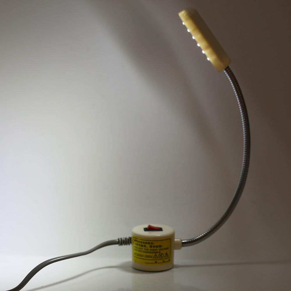 Flexible Gooseneck LED Work Lamp Magnetic Mounting Base Sewing Machine Lamp  Home Tailor Store