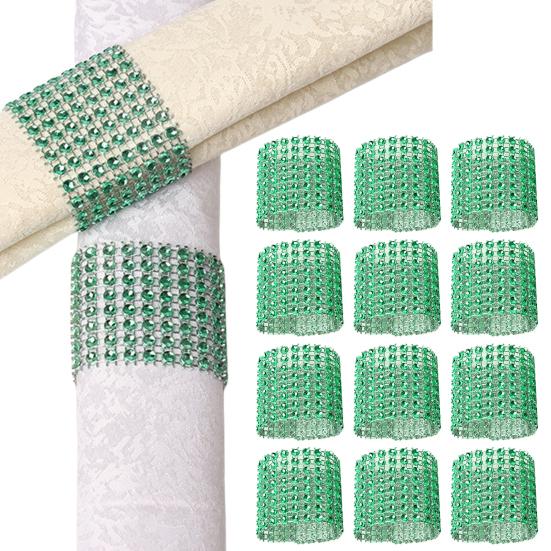 50 шт., пряжка для салфеток, блестящее кольцо для салфеток со стразами, многоразовая застежка, лента, держатель для полотенец для свадебных вечеринок, домашний декор