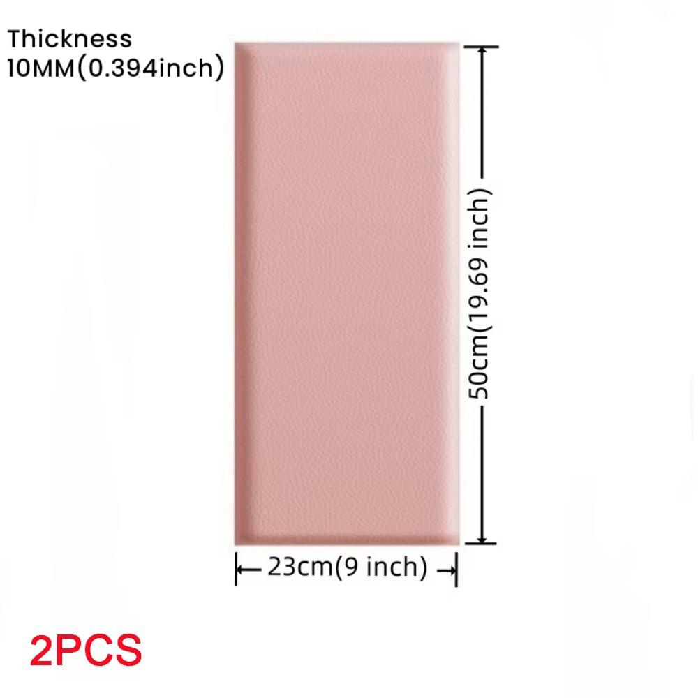 2 шт. Самоклеящиеся 3D Настенные Наклейки Кожаные Мягкие Стеновые Панели Защита Дома