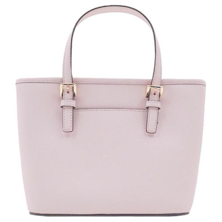 Michael Kors Mk Jet Set Однотонная Минималистичная Сумка-тоут с Логотипом Женские Сумки-тоут Светло-Фиолетовый 35T9GTVT0L-POWDER-BLUSH
