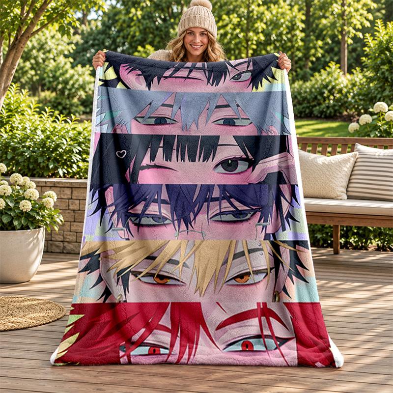 Link Click blanket Flannel Blanket Soft Cozy Plush Throw for Sofa Bed Lightweight Home Decoration Gifts for Christmas various holidays