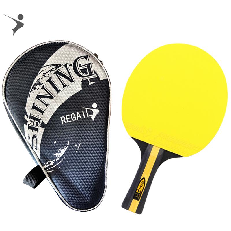 Regail 3 Star High Elastic Colors Table Tennis Racket Carry Bag Beginners Blue/red/green Ping Pong Paddle Welcome