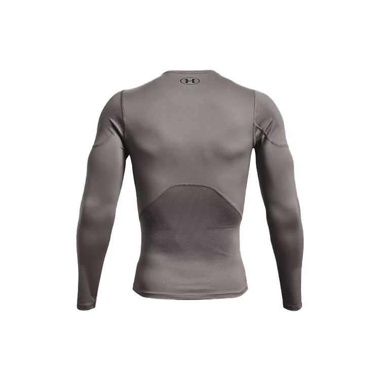 Under Armour Strong Stretch Training Long Sleeve Compression Shirt Men Tops Gray 1358233-066
