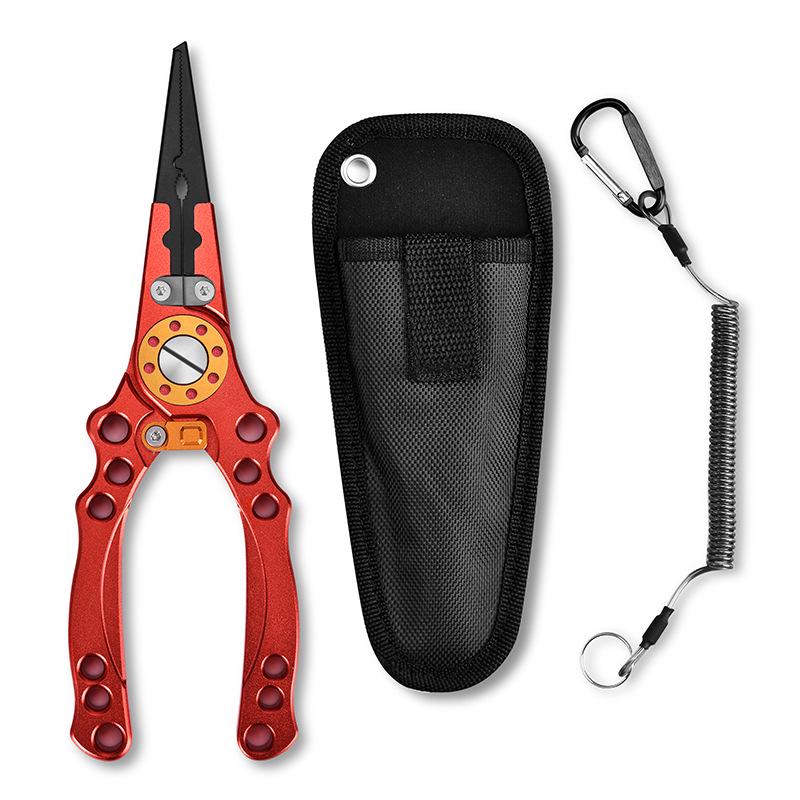New Multifunctional Stainless Steel Fishing Pliers: Line Cutter, Fish Controller, Lead Foil Cutter, and Special Lure Pliers.