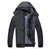 Осенне-зимнее мужское хлопковое пальто, толстое, теплое, удобное, с капюшоном, хлопковый костюм, пуховик больших размеров