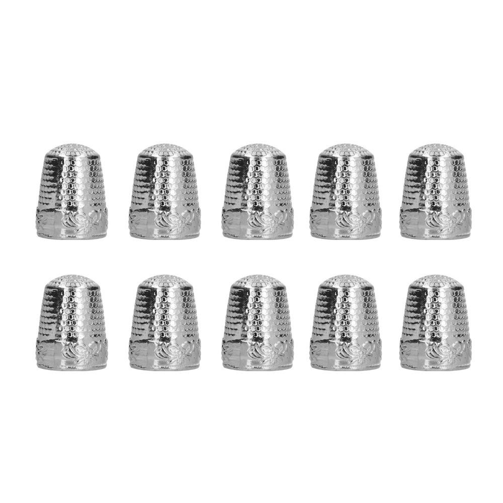 10pcs Metal Sewing Thimbles Abrasion Resistance Hand Sewing Thimbles Quilting Craft Supplies