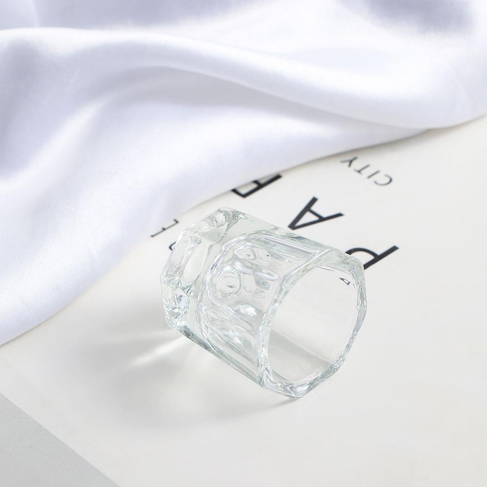 1PC Glassware Container Powder Nail Art Tool Crystal cup Octagon Cup Manicure Tools Glass Cup