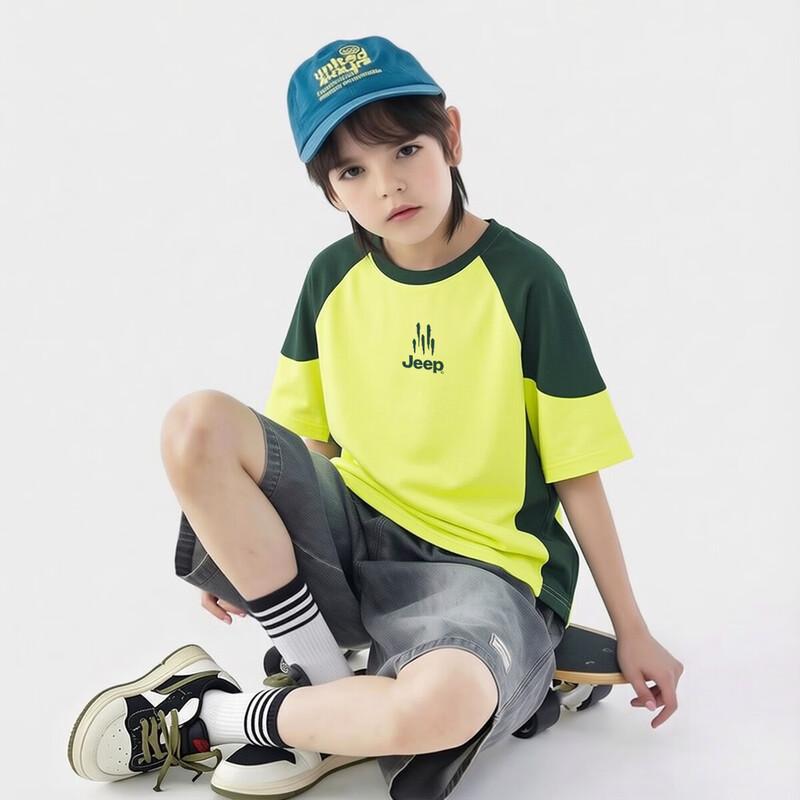 JEEP Kids' Casual Breathable Short Sleeve T-Shirt