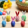 3D-печатное спиральное пасхальное яйцо Уникальная сенсорная игрушка-антистресс с ушками кролика для взрослых Снятие стресса Наполнители для пасхальной корзины Товары для вечеринок