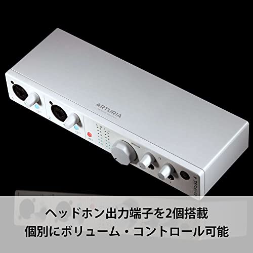 Arturia Music Production Software Included 4 In 4 Out Audio & MIDI Interface MiniFuse 4 White