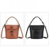 Женская сумка Street Vintage Bucket Baotou Layer Cowhide All-in-one Handbag Изысканная высококачественная сумка Sense Crossbody