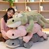 Large Crocodile Long Throw Pillow Plush Toy Large Dinosaur Doll Bed Sleeping Pinch Doll Pillow