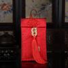 Year of the Horse Silk Brocade Red Envelopes with Hot Stamping Embroidery for Weddings and New Year