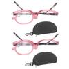 Makeup Glasses Lightweight Folding Rotating Single Lens Women Magnifying Cosmetic Eyeglasses with St