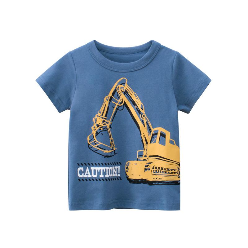 Boys Summer Short Sleeve T Shirt for Toddlers and Kids Cotton Top