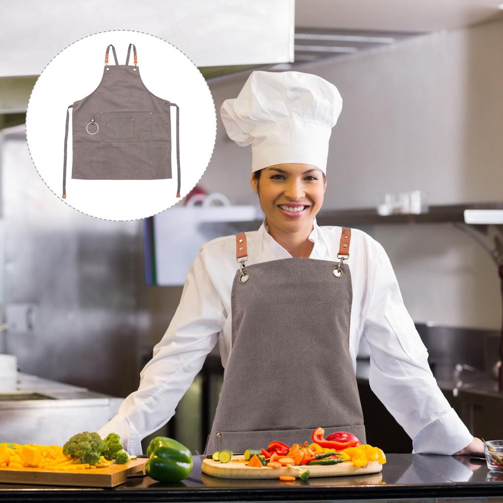 Рабочий фартук Фартуки для гриля для мужчин Подарки для мужчин Холщовые фартуки для барменов Домашние и женские
