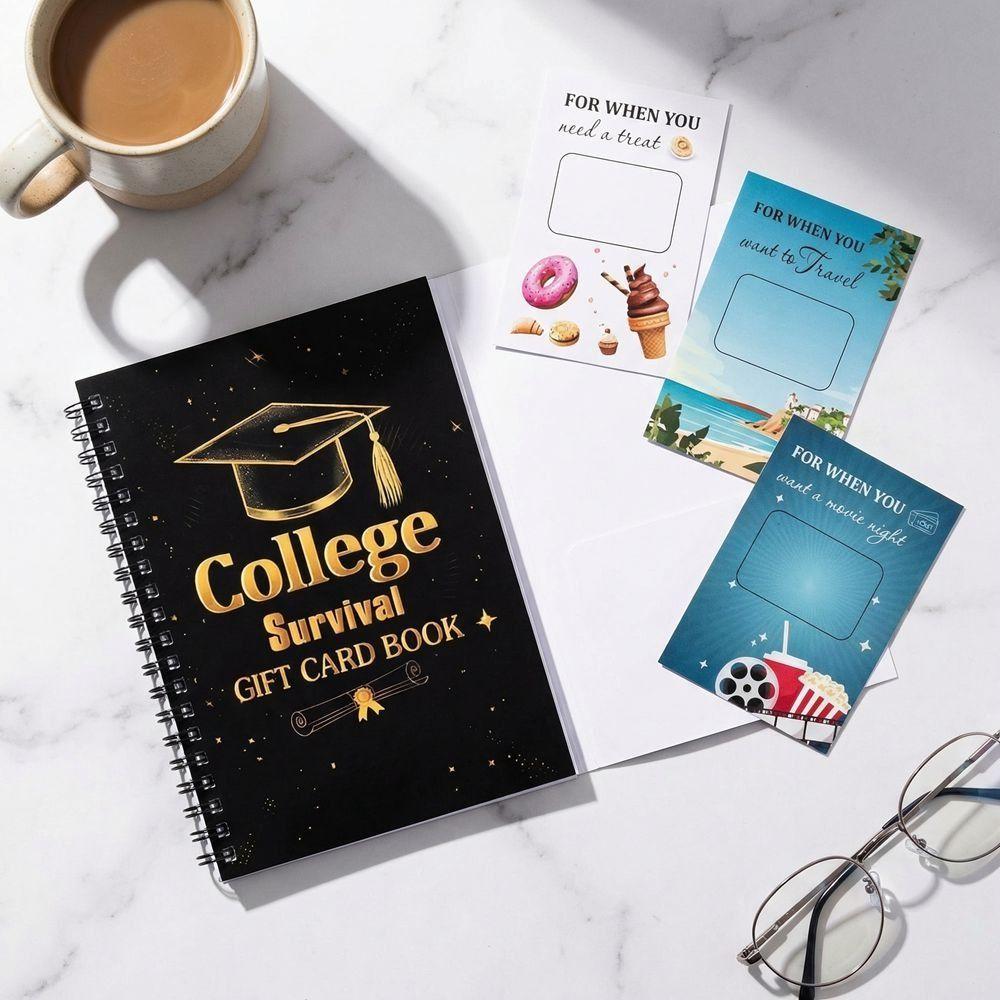 Double Spiral Binding College Survival Book Portable Graduation Spiral Notebook Travel